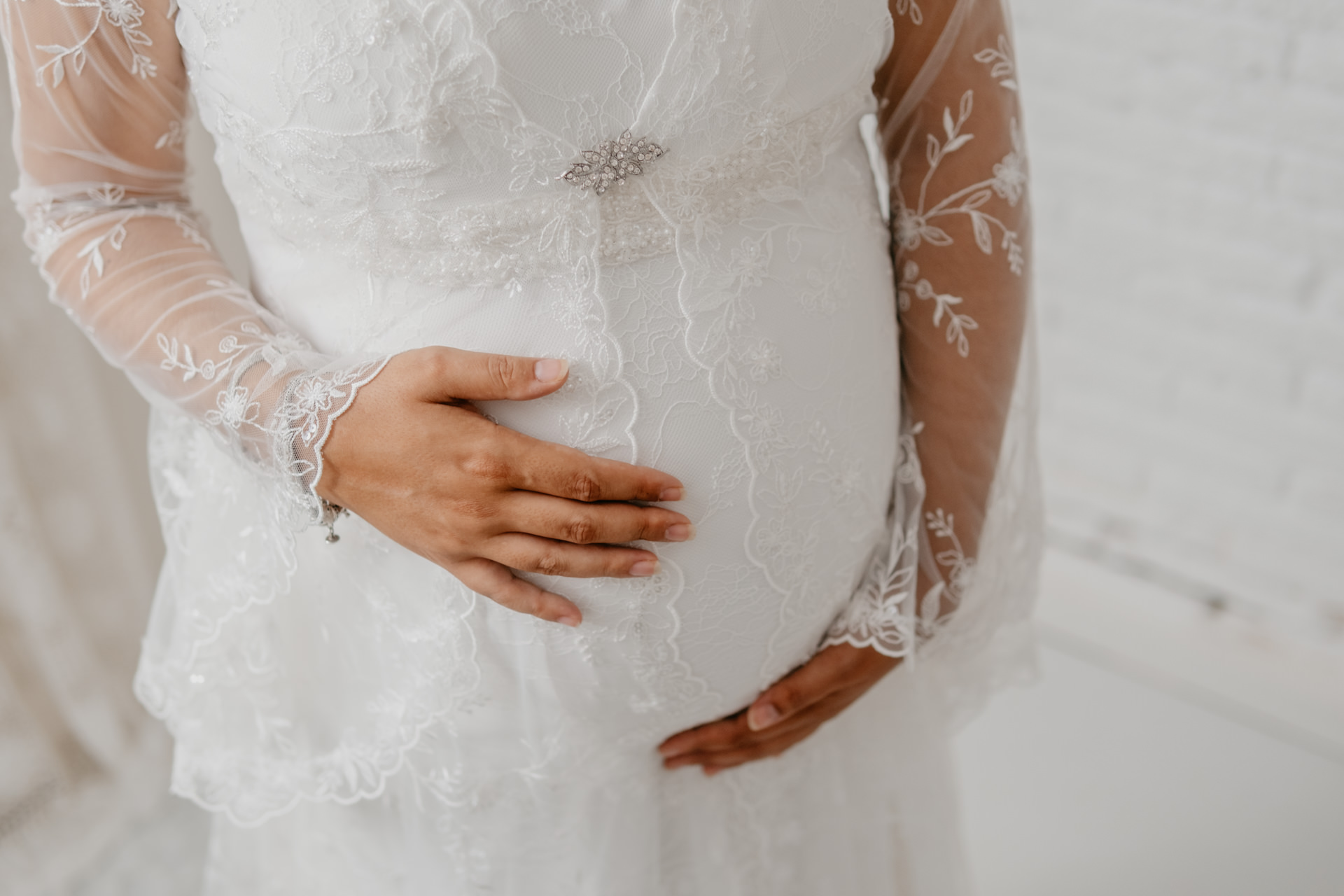 vestido de novia para embarazadas