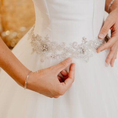vestido de novia brillantes
