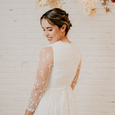 vestit de núvia esquena tancada