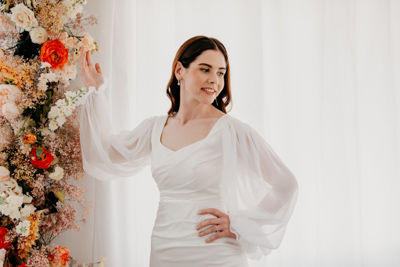 vestido de novia minimalista girona
