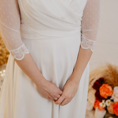 vestido de novia con punta